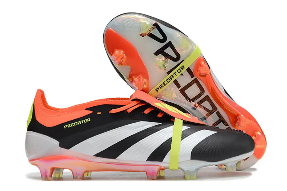 Adidas Predator Elite Tongue FG Noir/Orange/Blanc