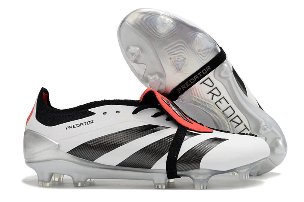 Adidas Predator Elite Tongue FG Gris/Noir/Rouge