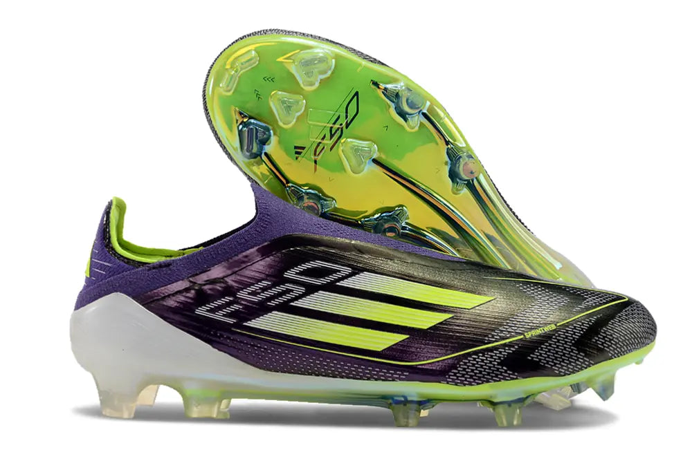 Adidas F50 Elite Laceless FG Violet/Vert