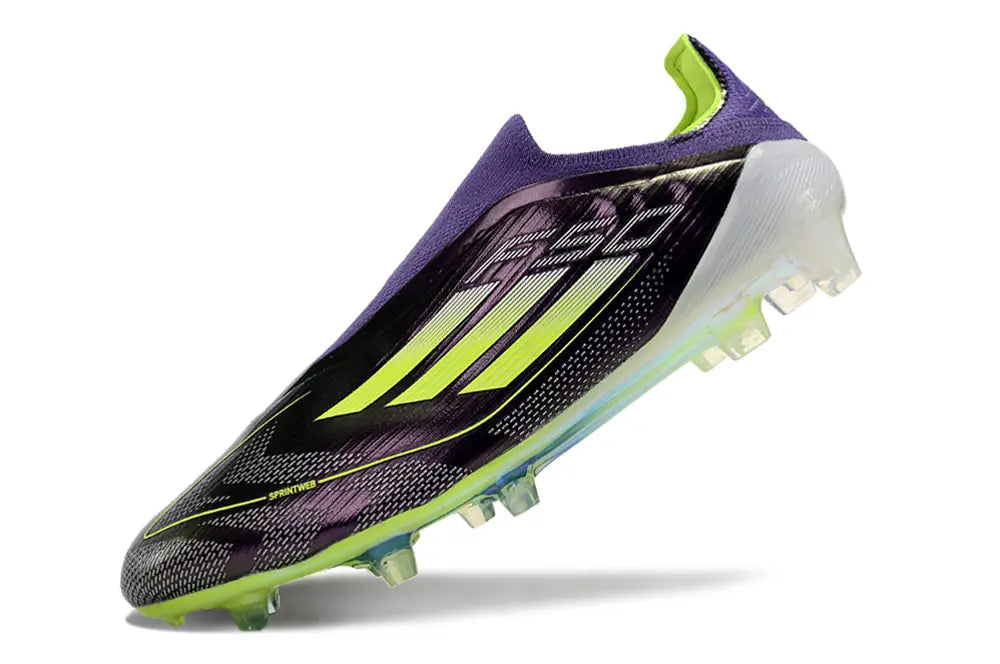 Adidas F50 Elite Laceless FG Violet/Vert