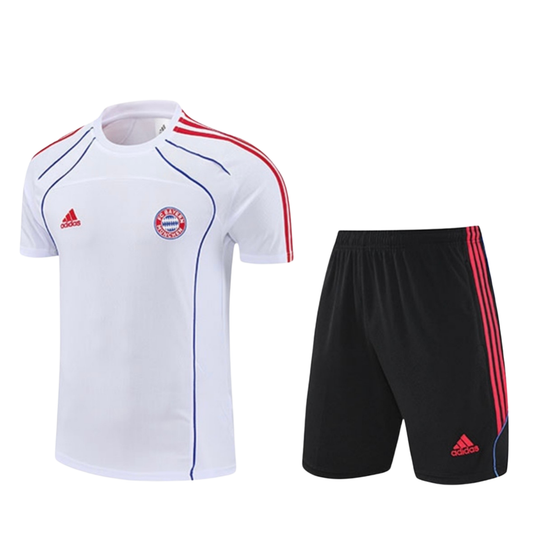 Ensemble t-shirt short bayern blanc 2025/26