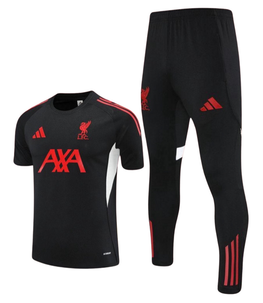 Ensemble t-shirt jogging liverpool  noir/rouge 2025/26