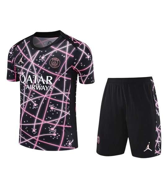 Ensemble t-shirt short psg noir/rose 2025/26