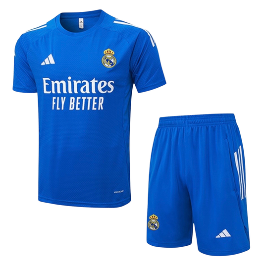 Ensemble t-shirt short real madrid bleu 2025/26