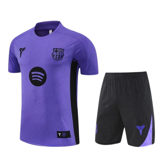 Ensemble t-shirt short barcelone violet/noir 2025/26