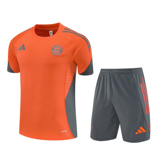 Ensemble t-shirt short bayern munich orange/gris 2025/26