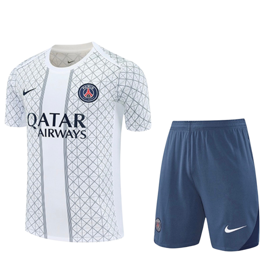 Ensemble t-shirt short psg blanc/gris 2025/26