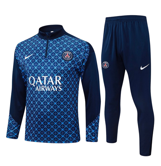 Survêtement psg long 1/4 zip bleu 2025/26