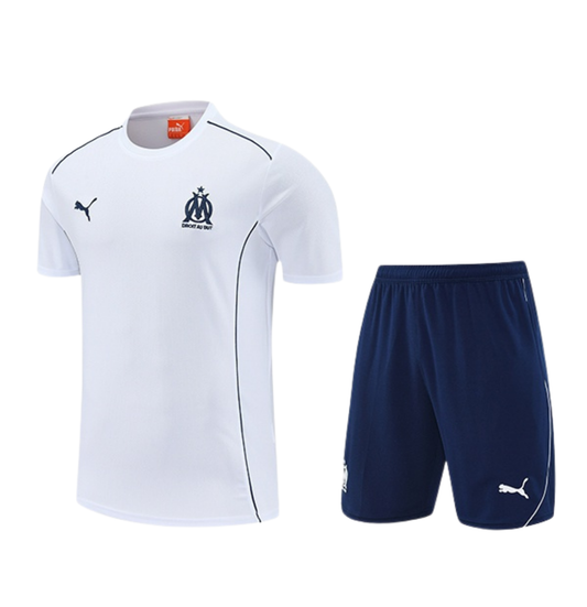 Ensemble t-shirt short marseille blanc 2025/26